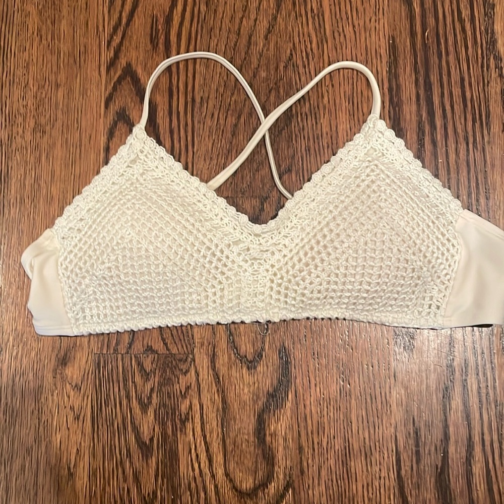 White Bikini Top| Size Medium| worn once